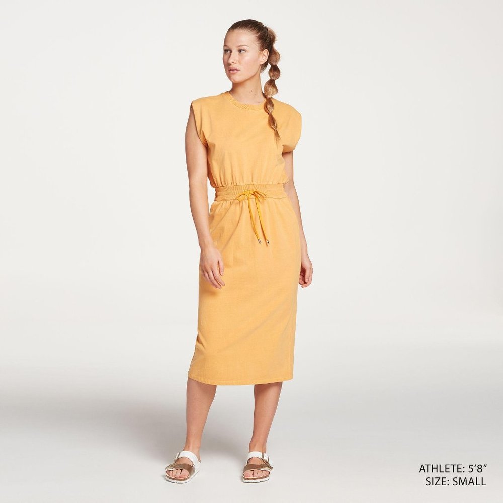 NWT CALIA Women's Extended Shoulder Midi Dress - Picture 2 of 4